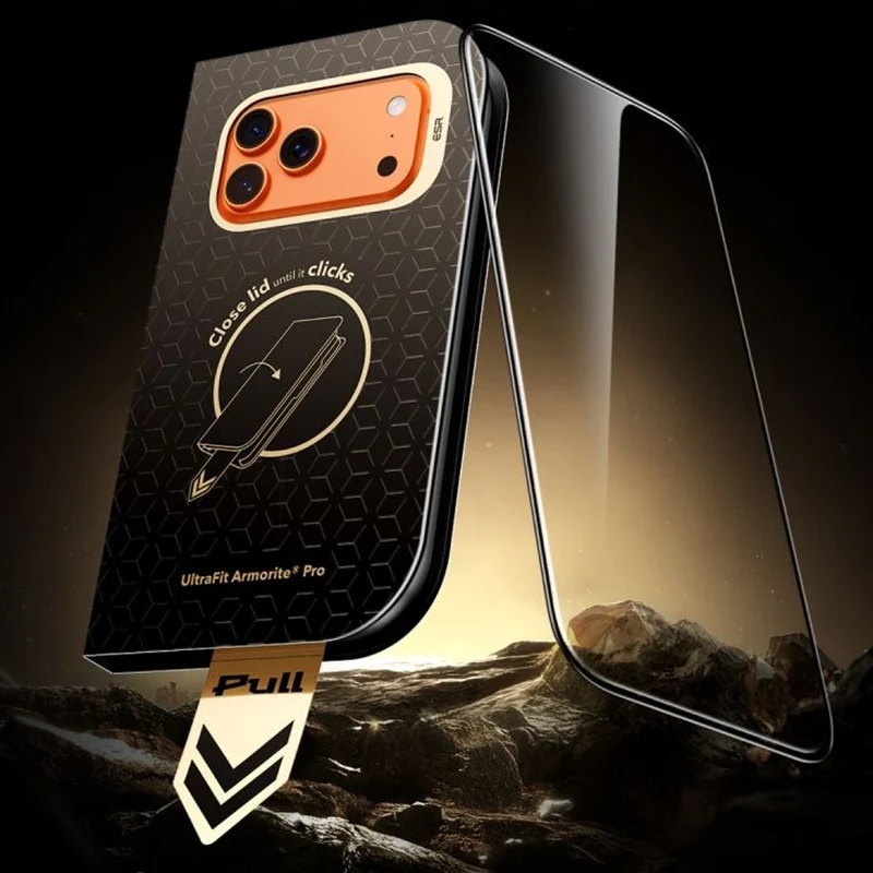 Gehärtetes Glas mit Positionierungsrahmen für iPhone 18 Pro / 17 Pro, ESR Ultrafit Armorite Pro Tempered Glass