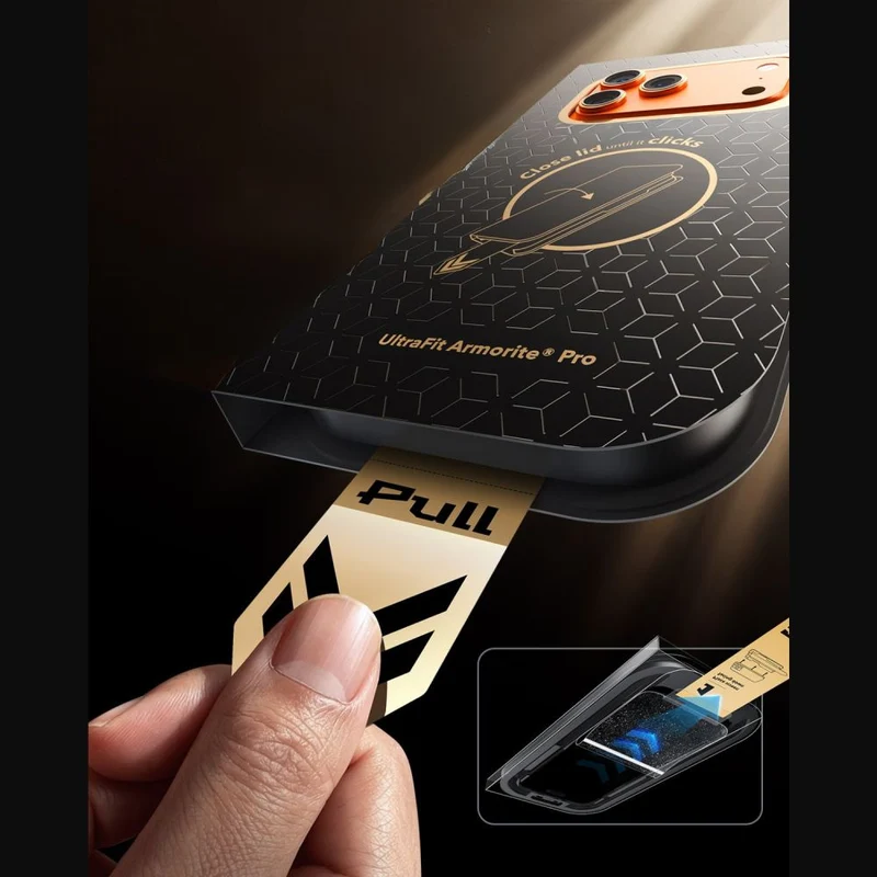 Gehärtetes Glas mit Positionierungsrahmen für iPhone 18 Pro / 17 Pro, ESR Ultrafit Armorite Pro Tempered Glass