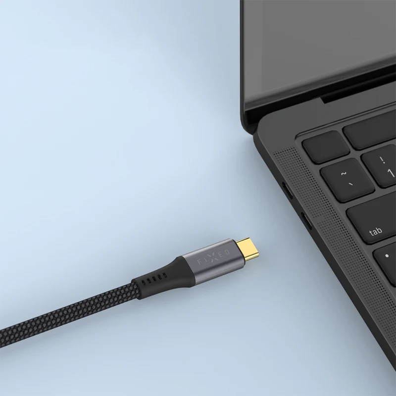 Kabel USB-C zu USB-C (USB4) 40Gbps / 240W / 8K@60Hz, 2 m, Fixed Media Cable, Schwarz