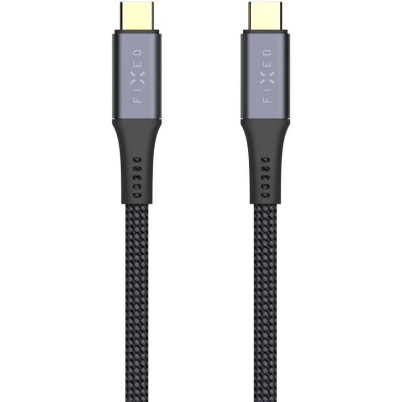 Kabel USB-C zu USB-C (USB4) 40Gbps / 240W / 8K@60Hz, 0,35 m, Fixed Media Cable, Schwarz