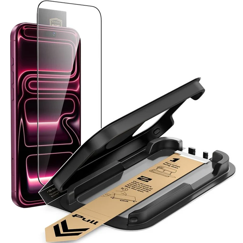 Gehärtetes Glas mit Positionierungsrahmen für iPhone 18 Pro Max / 17 Pro Max, ESR Ultrafit Armorite Pro Tempered Glass
