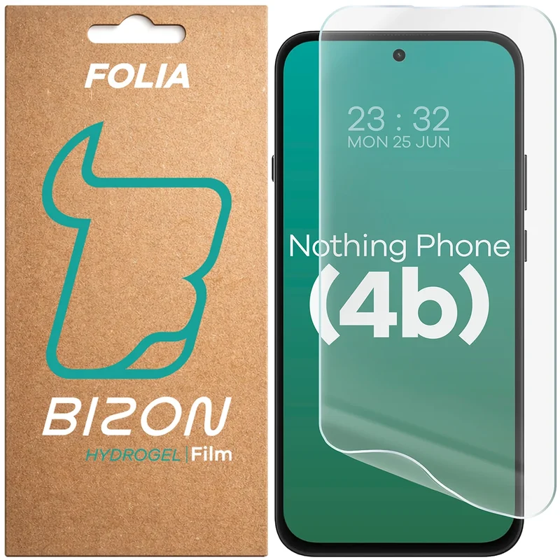 Hydrogel Folie für den Bildschirm für Nothing Phone (4b), Bizon Film Hydrogel Front, 1 Stück