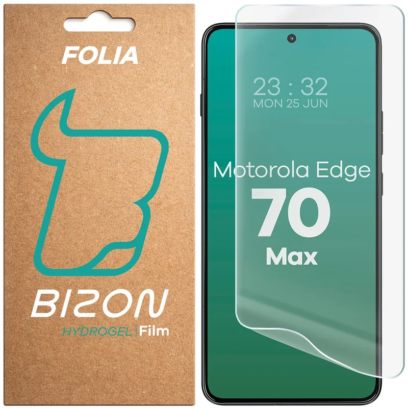 Hydrogel Folie für den Bildschirm für Motorola Edge 70 Max, Bizon Film Hydrogel Front, 1 Stück