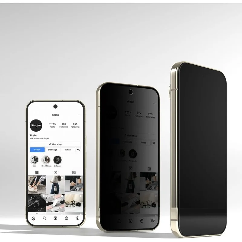 Sichtschutzglas mit Applikator für Google Pixel 11 Pro XL / 10 Pro XL / 9 Pro XL, Ringke Easy Slide, 2 Stück