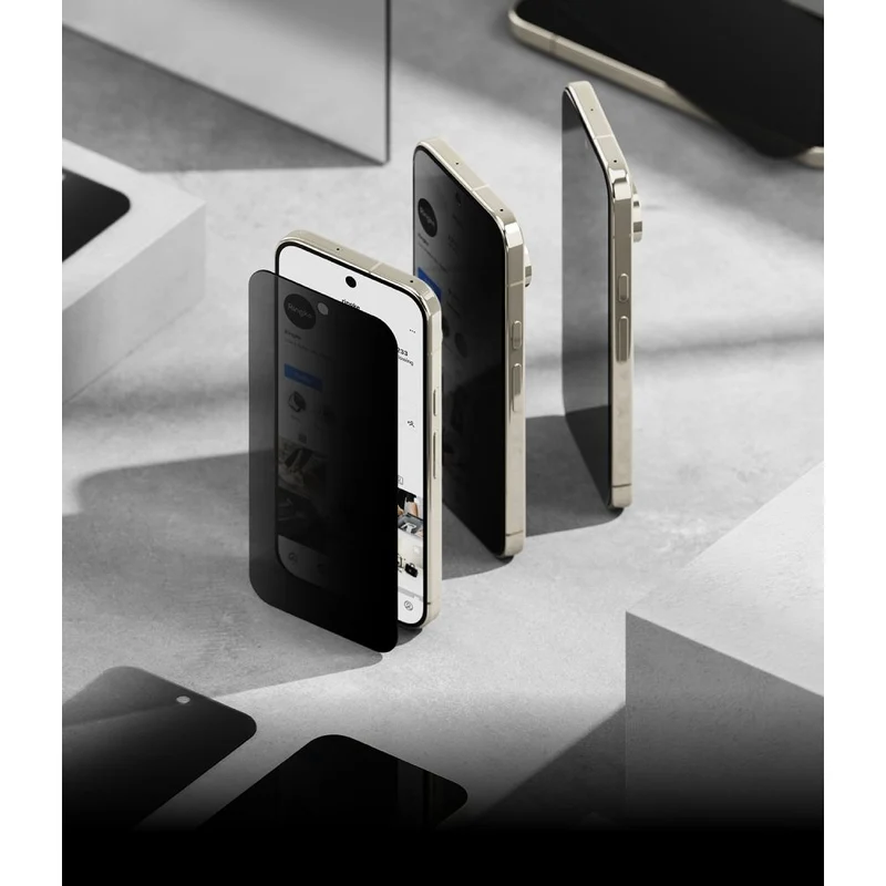 Sichtschutzglas mit Applikator für Google Pixel 11 Pro XL / 10 Pro XL / 9 Pro XL, Ringke Easy Slide, 2 Stück