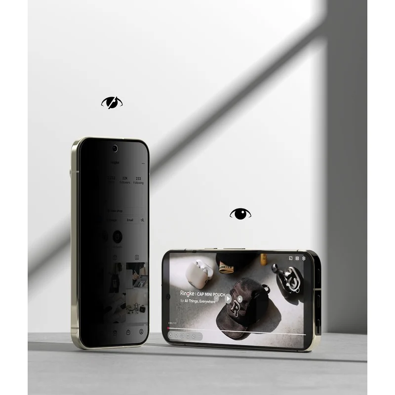 Sichtschutzglas mit Applikator für Google Pixel 11 Pro XL / 10 Pro XL / 9 Pro XL, Ringke Easy Slide, 2 Stück
