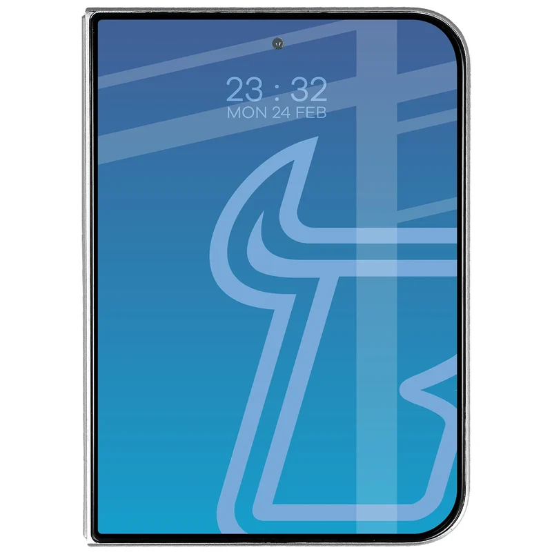 Gehärtetes Glas für iPhone Duo, Bizon Glass Edge, Schwarzer Rahmen