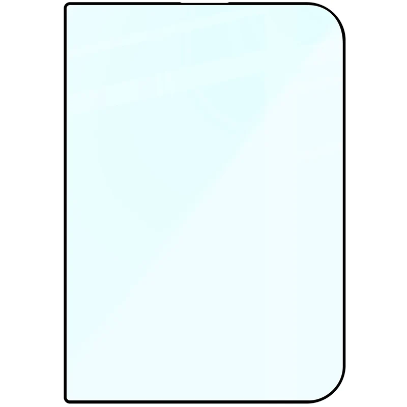 Gehärtetes Glas für iPhone Duo, Bizon Glass Edge, Schwarzer Rahmen
