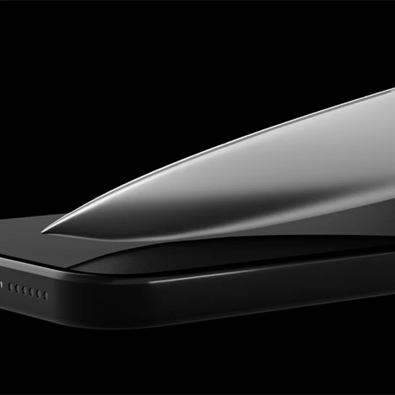 Saphirglas für iPhone 18 Pro Max, Hammer Glass Sapphire Superior, Schwarzer Rahmen