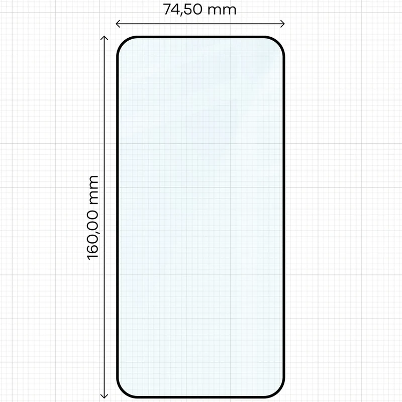 Gehärtetes Glas für Xiaomi Redmi Note 17 Pro 5G / Pro Max 5G, Bizon Glass Edge, Schwarzer Rahmen