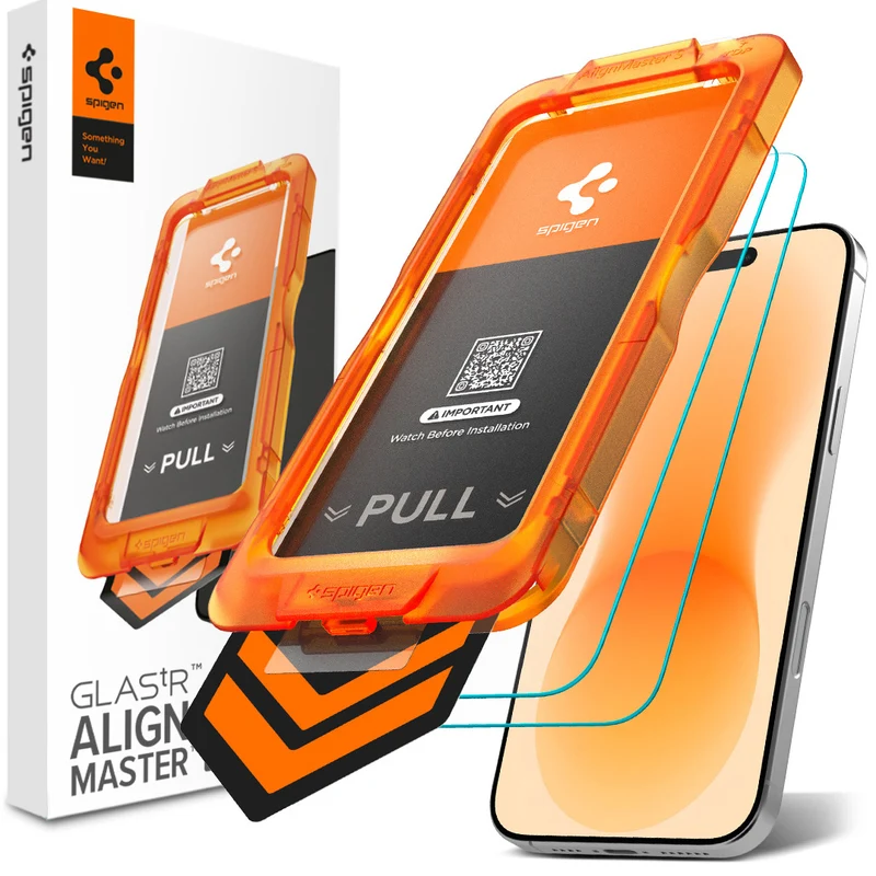 Antireflex Glas für iPhone 18 Pro / 17 Pro, Spigen Glas.tR AlignMaster S AR 2-Pack