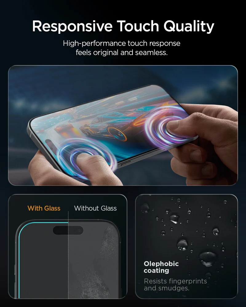 Antireflex Glas für iPhone 18 Pro Max / 17 Pro Max, Spigen Glas.tR AlignMaster S AR 2-Pack