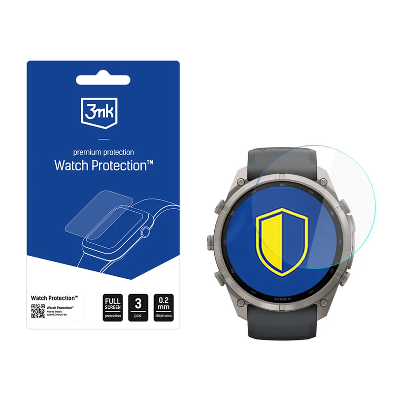 Hybridglas für Garmin Fenix 9 Pro 51mm, 3mk Watch Protection, 3 Stück