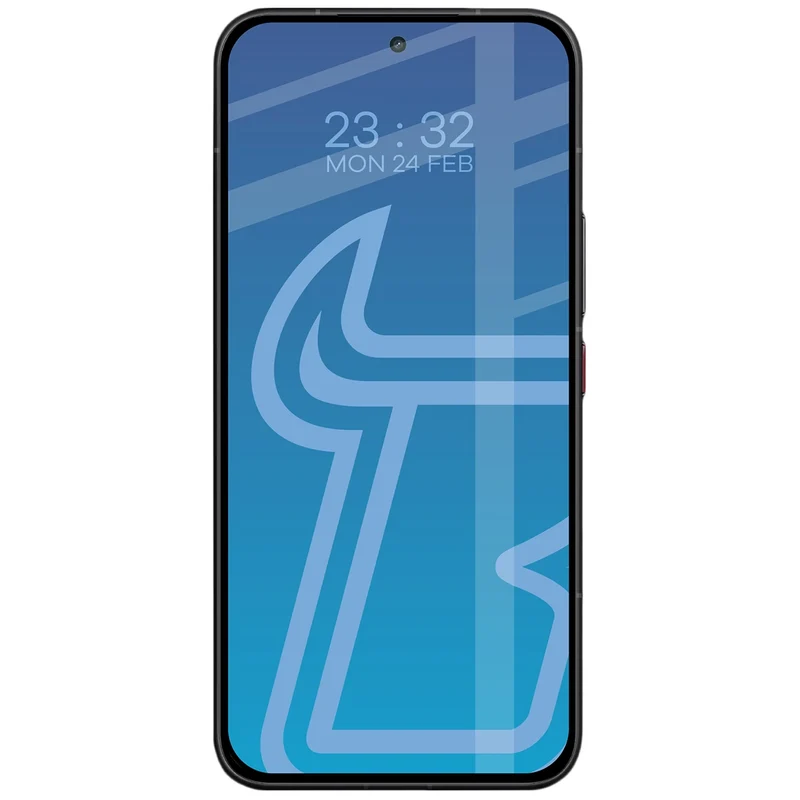 Gehärtetes Glas für Xiaomi POCO F9 Ultra, Bizon Glass Edge Duo, Schwarzer Rahmen, 2 Stück