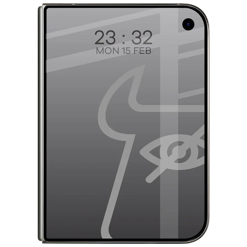 Gehärtetes Glas mit Privatschutzfilter für iPhone Duo, Bizon Glass Edge Shadow Duo, getönt mit schwarzer Rahmen, 2 Stück