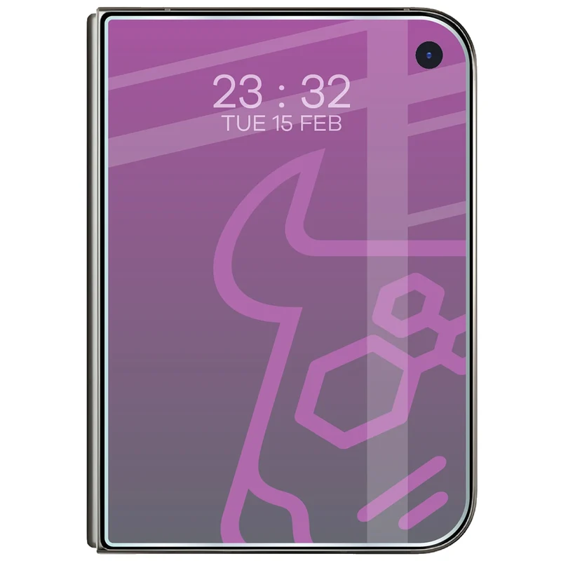 Flexibles Hybridglas für iPhone Duo, Bizon Hybrid Mule Duo, 2 Stück