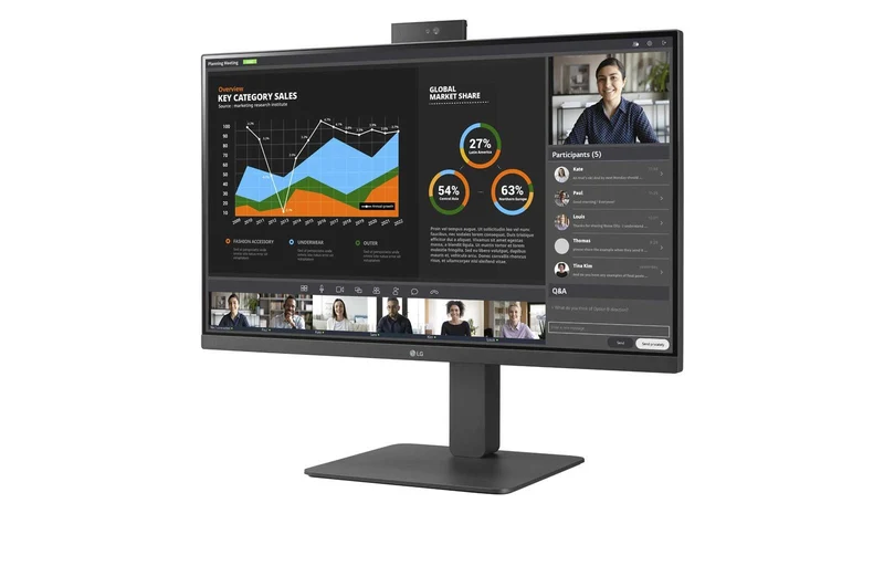 LG 27 Ips Borderless - Webcam Fhd