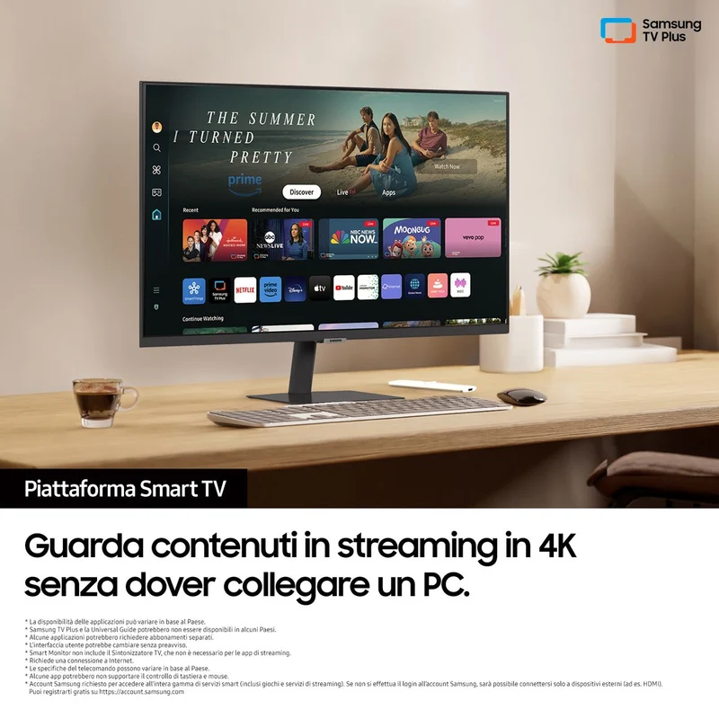 S32Dm500 Smartmonitor,Uhd,Usb-C,Speaker,Telecomand