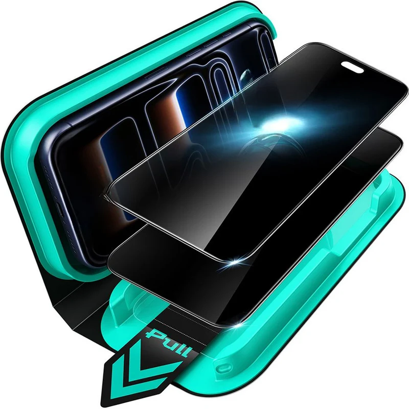 Sichtschutzglas mit Positionierungsrahmen für iPhone 18 Pro, ESR UltraFit Armorite Privacy Tempered Glass, 2 Stück