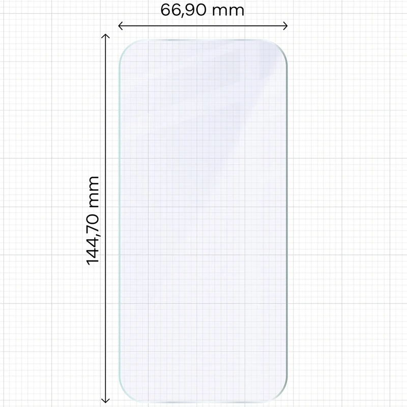 Flexibles Hybridglas für iPhone 18 Pro, Bizon Hybrid Mule