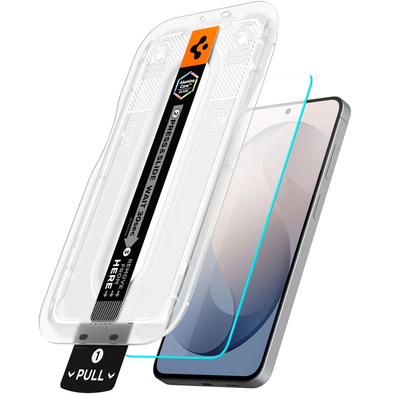 Glas + Applikator für Galaxy S26 FE, Spigen Glas.tR EZ Fit Pro 1-Pack (AC)