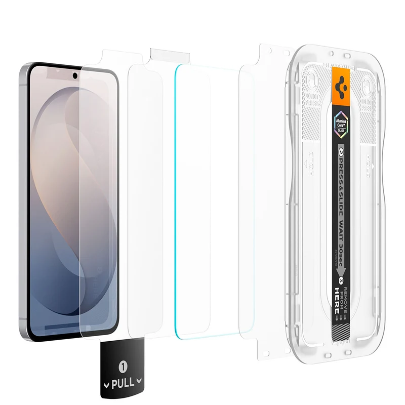 Glas + Applikator für Galaxy S26 FE, Spigen Glas.tR EZ Fit Pro 1-Pack (AC)