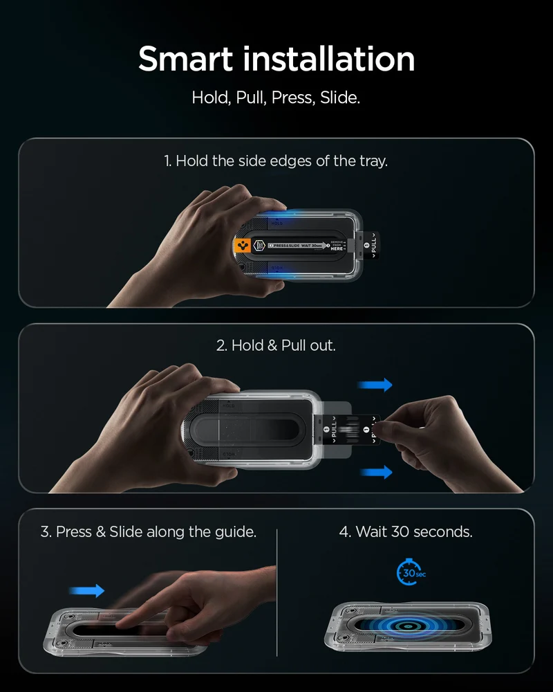 Glas + Applikator für Galaxy S26 FE, Spigen Glas.tR EZ Fit Pro 1-Pack (AC)