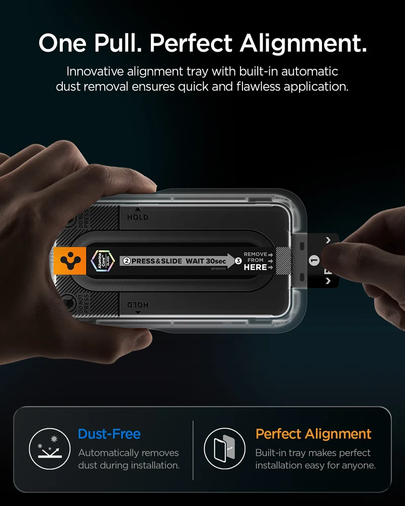 Glas + Applikator für Galaxy S26 FE, Spigen Glas.tR EZ Fit Pro 1-Pack (AC)