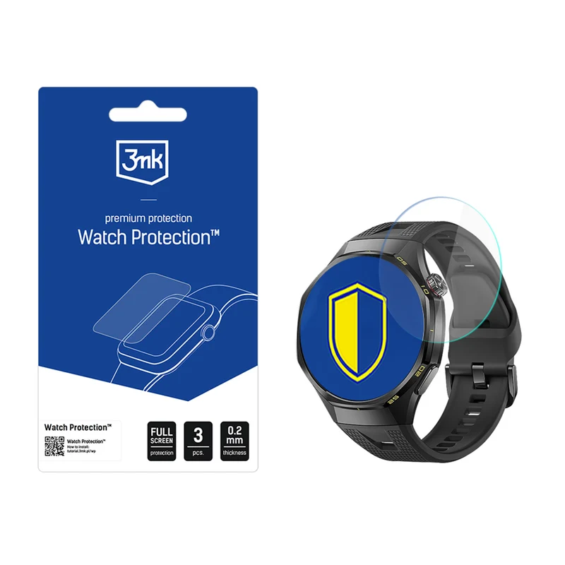 Hybridglas für Huawei Watch GT7 41mm, 3mk Watch Protection, 3 Stück
