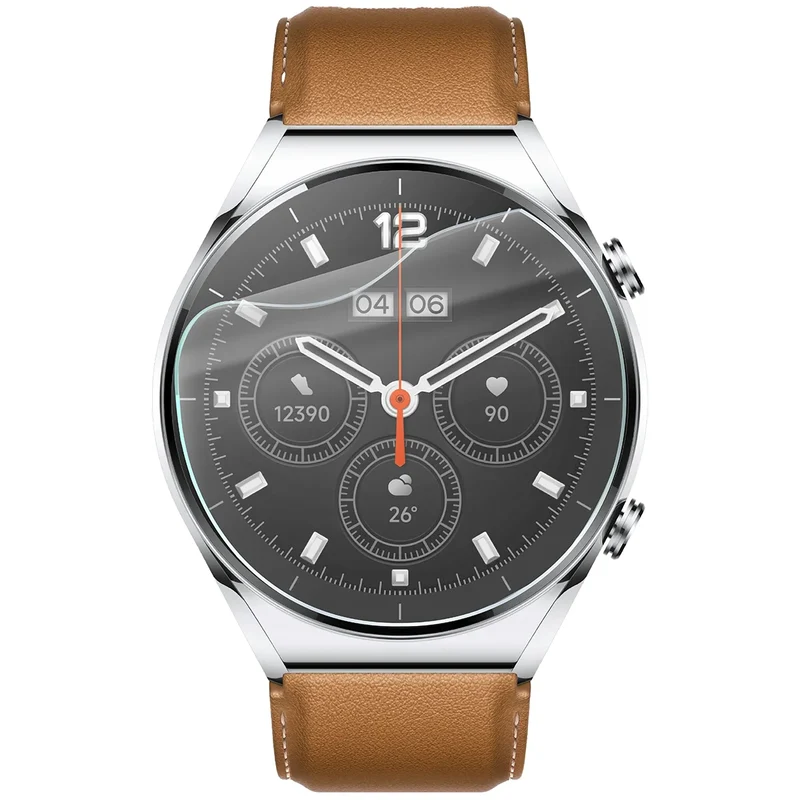 Schutzfolie für den Bildschirm für Xiaomi Watch S1, Bizon Watch HydroFlex, 3 Stück