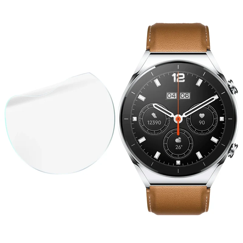 Schutzfolie für den Bildschirm für Xiaomi Watch S1, Bizon Watch HydroFlex, 3 Stück