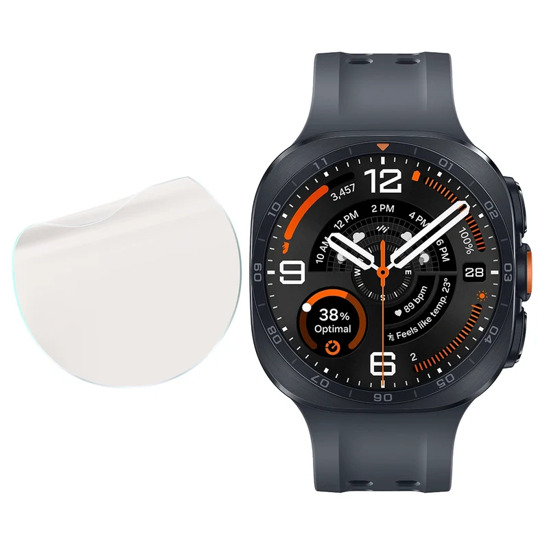 Matte Folie für Galaxy Watch Ultra 2 (2026) 47 mm, Bizon Watch Film Matte Duo, 2 Stück