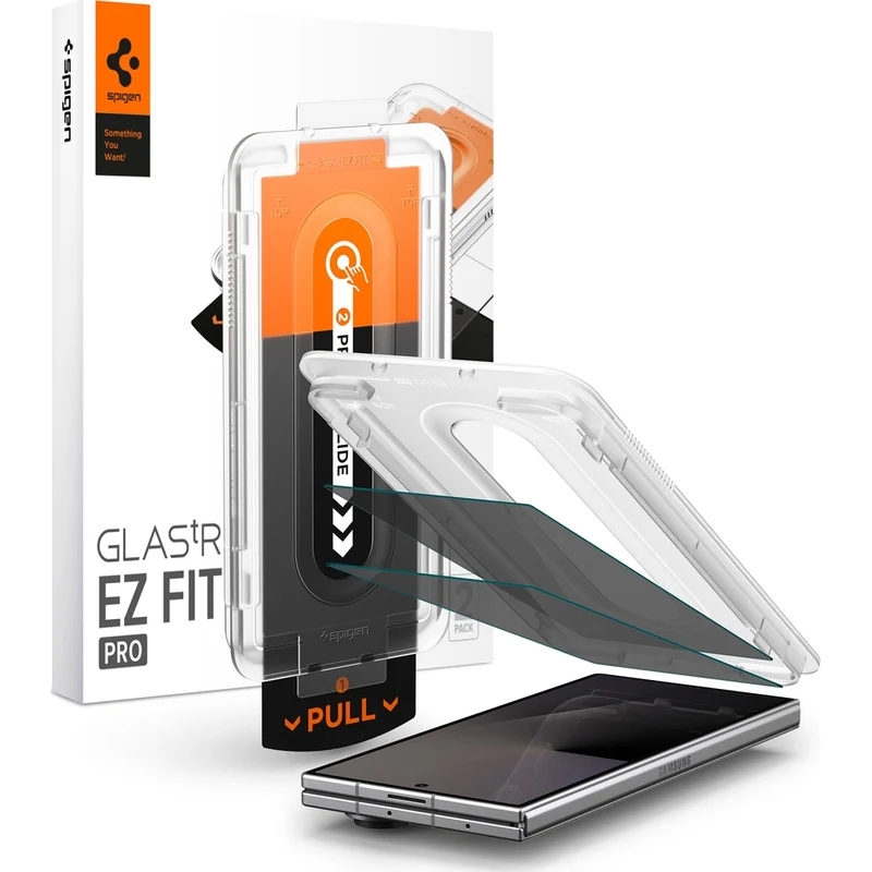 Glas + Applikator für Galaxy Z Fold7 / Fold8 Ultra, Spigen Glas.tR EZ Fit Pro (AC) Privacy 2-Pack