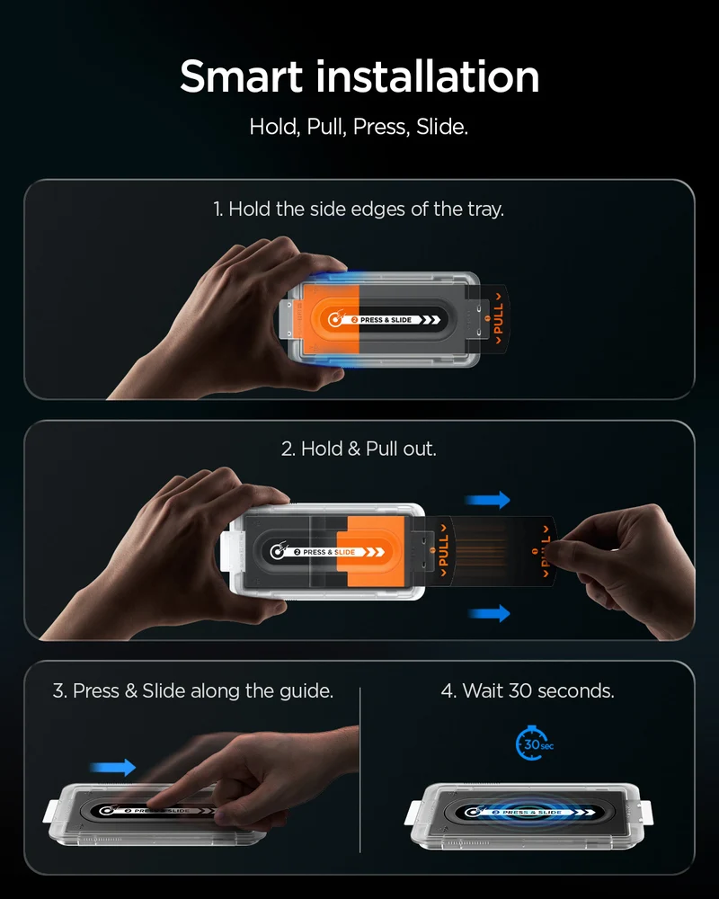 Glas + Applikator für Galaxy Z Fold7 / Fold8 Ultra, Spigen Glas.tR EZ Fit Pro (AC) Privacy 2-Pack