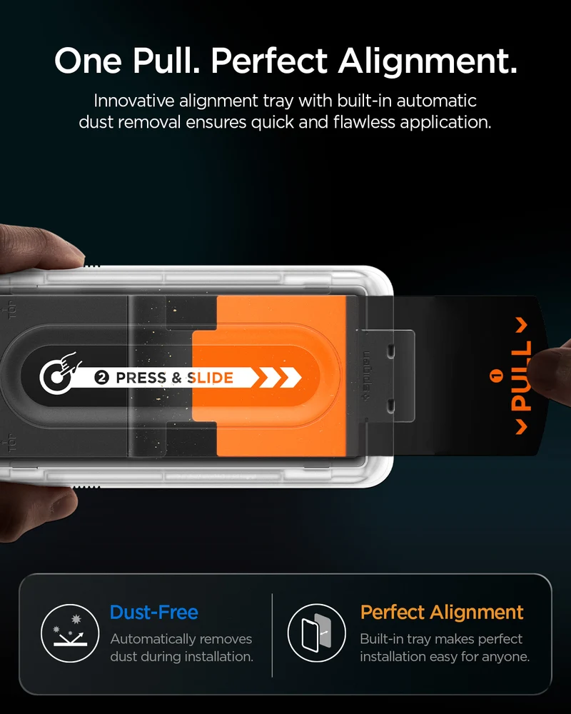 Glas + Applikator für Galaxy Z Fold7 / Fold8 Ultra, Spigen Glas.tR EZ Fit Pro (AC) Privacy 2-Pack
