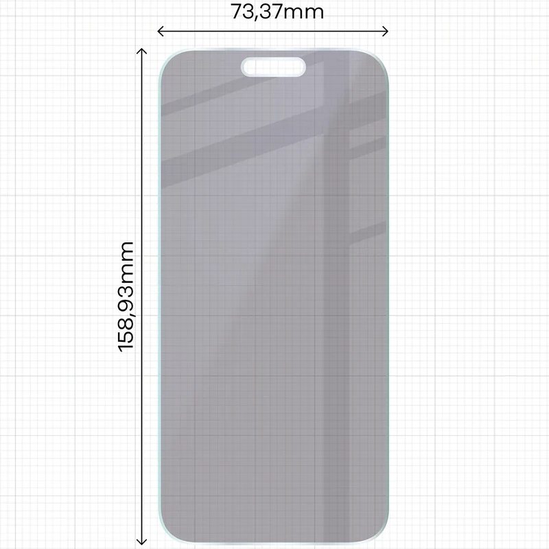2x Hybridglas mit Sichtschutz mit dem umweltfreundlichen Applikator für iPhone 17 Pro Max, Bizon Eplikator Hybrid Shadow