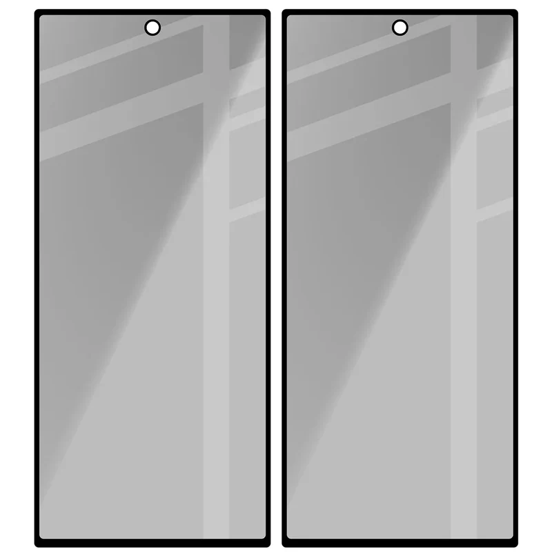 Gehärtetes Glas mit Privatschutzfilter für Galaxy Z Fold8 Ultra, Bizon Glass Edge Shadow Duo, getönt mit schwarzer Rahmen, 2 Stück