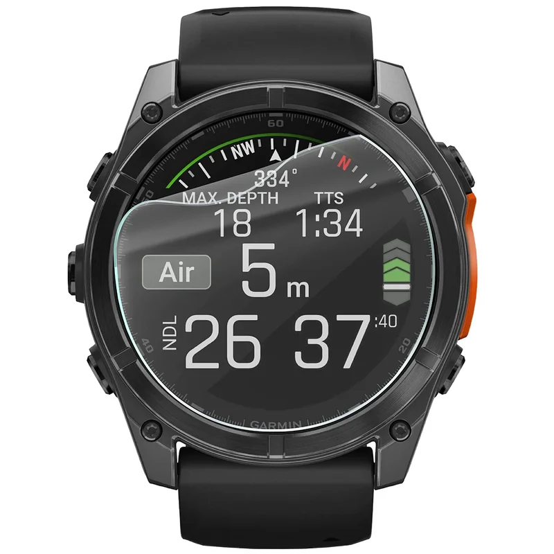 Schutzfolie für den Bildschirm für Garmin Fenix 8 AMOLED 51 mm, Bizon Watch HydroFlex, 3 Stück
