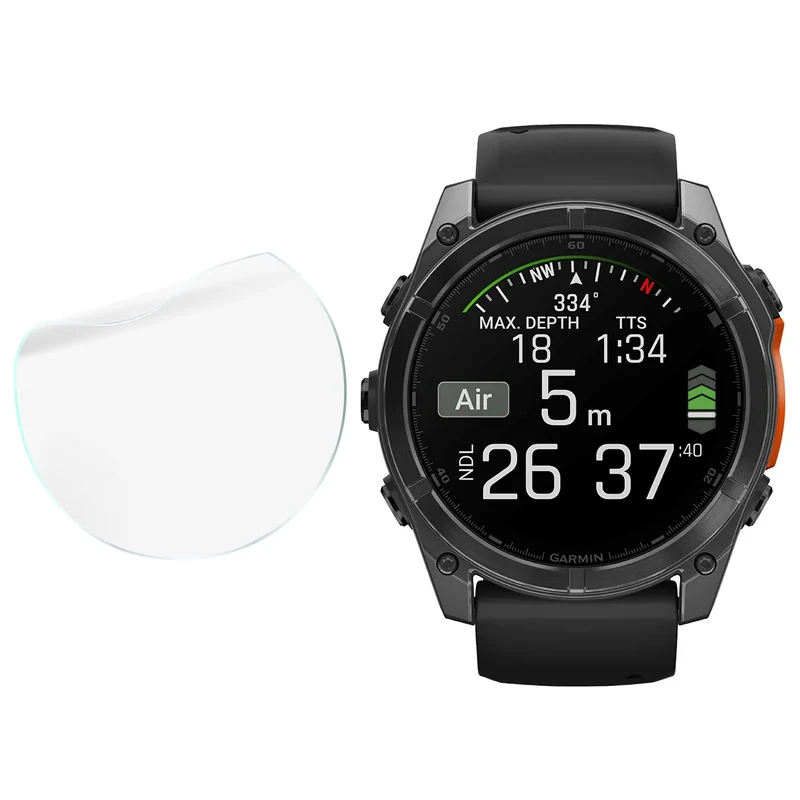 Schutzfolie für den Bildschirm für Garmin Fenix 8 AMOLED 51 mm, Bizon Watch HydroFlex, 3 Stück