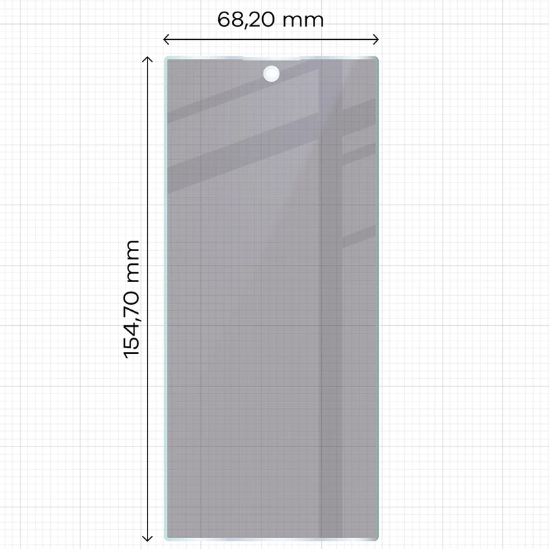 Hybridglas mit Privatschutzfilter für Galaxy Z Fold8 Ultra, Bizon Hybrid Shadow, Matt