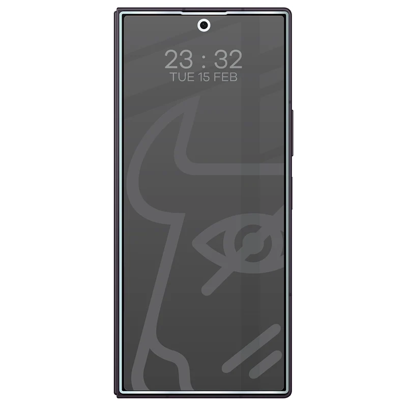 Hybridglas mit Privatschutzfilter für Galaxy Z Fold8 Ultra, Bizon Hybrid Shadow, Matt
