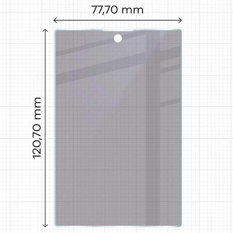 Hybridglas mit Privatschutzfilter für Galaxy Z Fold8, Bizon Hybrid Shadow, Matt