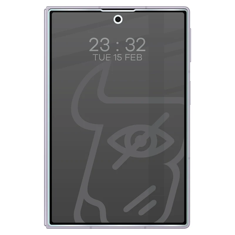 Hybridglas mit Privatschutzfilter für Galaxy Z Fold8, Bizon Hybrid Shadow, Matt