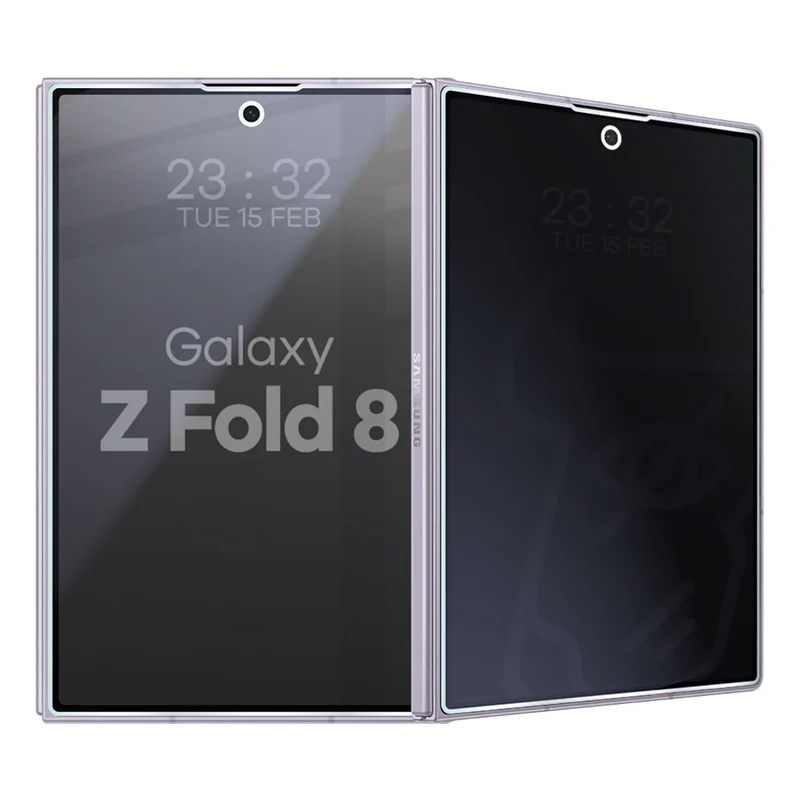 Hybridglas mit Privatschutzfilter für Galaxy Z Fold8, Bizon Hybrid Shadow, Matt