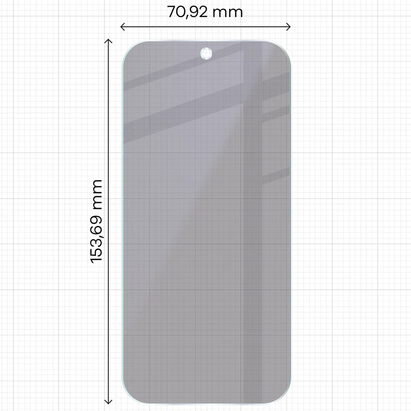 2x Hybridglas mit Sichtschutz mit dem umweltfreundlichen Applikator für Xiaomi POCO X8 Pro, Bizon Eplikator Hybrid Shadow
