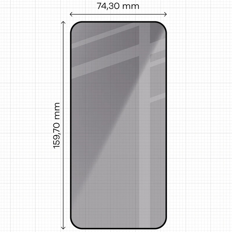Gehärtetes Glas mit Privatschutzfilter und Applikationsrahmen für Xiaomi Redmi Note 17 Pro 5G / Pro Max 5G, Bizon Glass Aplikator Shadow, 2 Sets