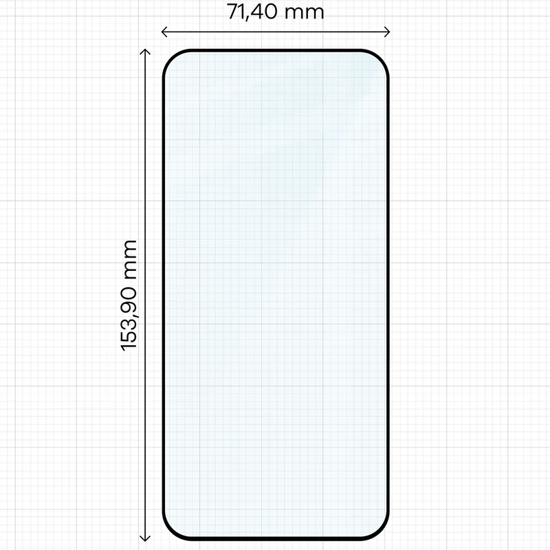 Gehärtetes Glas mit Applikationsrahme für Xiaomi 17T, Bizon Glass Aplikator Edge, 2 Sets