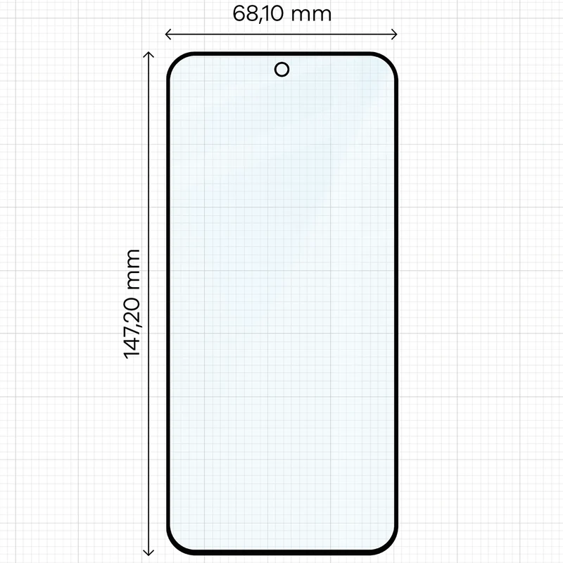 Gehärtetes Glas mit Applikationsrahme für Oppo Reno16 / Reno16 Pro 5G, Bizon Glass Aplikator Edge, 2 Sets