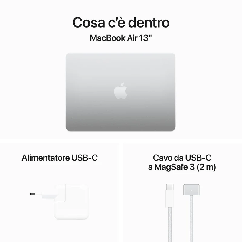 Apple 13 Macbook Air Apple M2 Chip 8-Core Cpu Silver