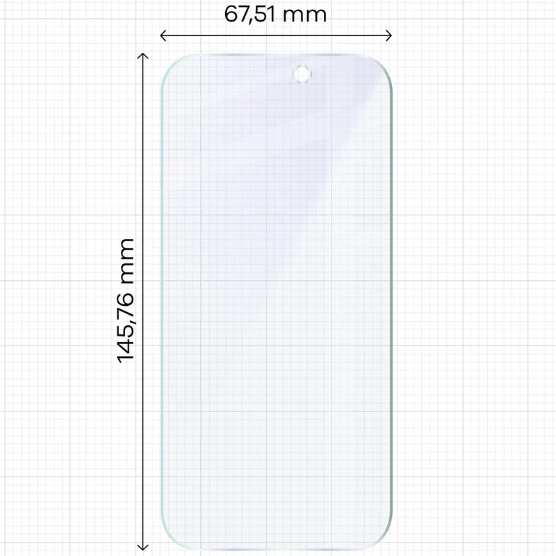 2x Hybridglas mit dem umweltfreundlichen Applikator für iPhone 17 Pro, Bizon Eplikator Hybrid Mule